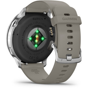 Garmin Venu 4, 45mm AMOLED curea silicon Silver/Silver gray