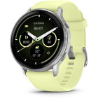 SmartWatch Garmin Venu 4, 45mm AMOLED curea silicon Silver/Citron