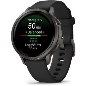 Garmin Venu 4, 41mm AMOLED curea silicon Slate/Black
