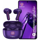 Smartphone Motorola Signature Swarovski Edition, 512GB, 16GB RAM, Dual SIM, 5G, 4-Camere, PANTONE Violet Indigo + casti Moto Buds 2 Plus
