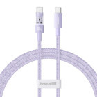 Cablu de date / adaptor Baseus Gem, USB-C Male la USB-C Male, 1 m, 100W, Purple