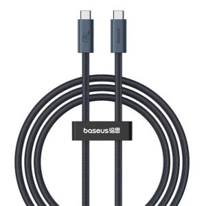 Cablu de date / adaptor Baseus Flash Series 2, USB-C Male la USB-C Male, 1 m, 240W, Black