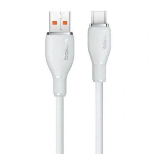 Baseus Pudding, USB Male la USB-C Male, 100W, 1.2 m, White