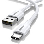 Cablu de date / adaptor Ugreen US287, USB Male la USB-C Male, 2 m, White