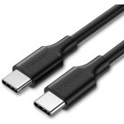 Cablu de date / adaptor Ugreen US286, USB-C Male la USB-C Male, 60 W, 1.5 m, Black