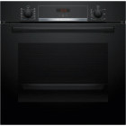 Cuptor incorporabil Bosch HBA554EB3, Electric, 71 L, Autocuratare hidrolitica, EcoClean Direct, 3D HotAir, HotAir Gentle, Grill, Clasa A+, Negru