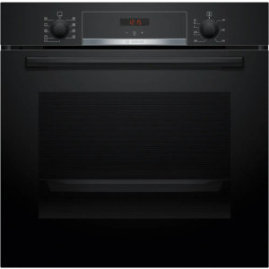 Bosch HBA534EB3, Electric, 71 L, Autocuratare hidrolitica, EcoClean Direct, 3D HotAir, HotAir Gentle, Grill, Clasa A+, Negru