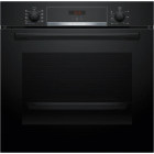 Cuptor incorporabil Bosch HBA534EB3, Electric, 71 L, Autocuratare hidrolitica, EcoClean Direct, 3D HotAir, HotAir Gentle, Grill, Clasa A+, Negru