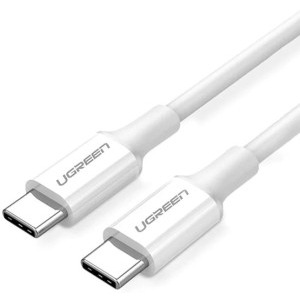 Cablu de date / adaptor Ugreen US300, USB-C Male la USB-C Male, 1 m, White