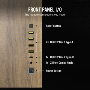 Corsair 6500X Walnut Wood