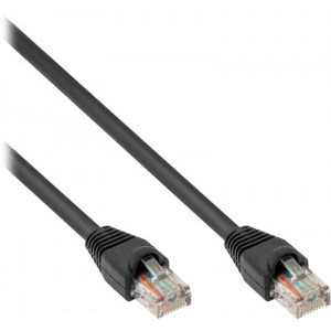 Inter-Tech CAT5  Patch Cable UTP 15m Black