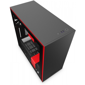 NZXT H710 Matte Black/Red