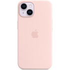 Apple Protectie pentru spate, material silicon, cu MagSafe pentru iPhone 14, culoarea Chalk Pink