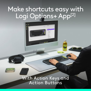 Logitech Pop Icon Combo, Bluetooth, Lilac