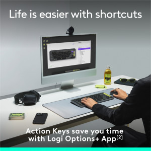 Logitech Pop Icon Keys, Bluetooth, Rose