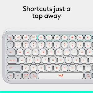 Logitech Pop Icon Keys, Bluetooth, Off-White