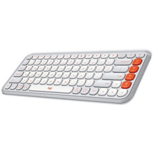 Tastatura Logitech Pop Icon Keys, Bluetooth, Off-White
