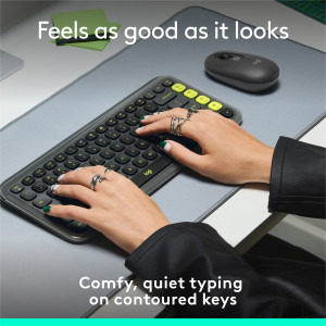 Logitech Pop Icon Keys, Bluetooth, Graphite