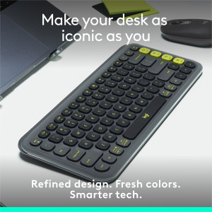 Logitech Pop Icon Keys, Bluetooth, Graphite