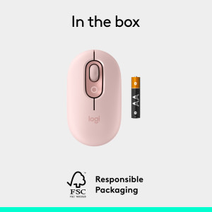 Logitech POP Mouse, Bluetooth, Rose