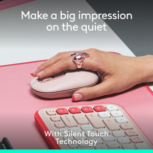 Logitech POP Mouse, Bluetooth, Rose