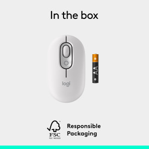 Logitech POP Mouse, Bluetooth, Off-White