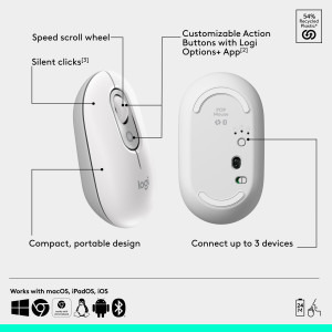Logitech POP Mouse, Bluetooth, Off-White