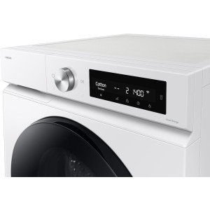 Samsung WD90DB7B85GWU4, Bespoke AI, Spalare 9 kg, Uscare 6 kg, 1400 RPM, Clasa D, Digital Inverter, SpaceMax, AI EcoBubble, AI Wash, AI Energy, QuickDrive, Hygiene Steam, Air Wash, Dozare automata detergent, Alb
