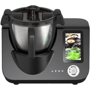 AENO Multicooker ACR0001S, peste 150 retete integrate, 8 programe automate, ecran tactil, cantar incorporat, 1000 W + 600W, 3.5L, Negru