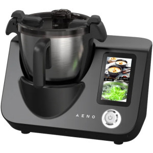 AENO Multicooker ACR0001S, peste 150 retete integrate, 8 programe automate, ecran tactil, cantar incorporat, 1000 W + 600W, 3.5L, Negru