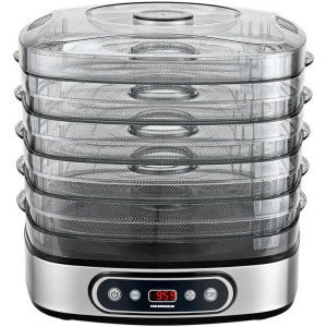 Heinner Deshidrator alimente, HFD-K380SSBK, 380W, Argintiu