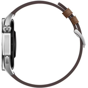 Huawei Watch GT 5, 46mm Tarnish Stainless Steel, curea Brown Composite Leather