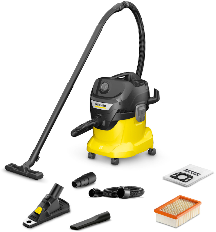 Aspirator Karcher cu sac, KWD 4 V-20/5/35 Extension DDC, 1000W, 20L