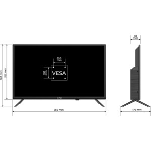KIVI Smart TV 24H760QB Seria H760QB 61cm negru HD Ready