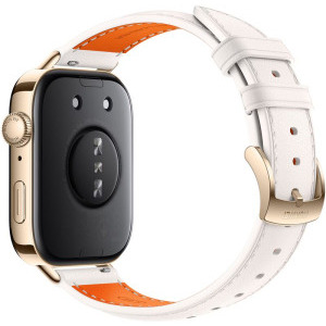Huawei Watch FIT 3 Gold Body cu White Leather Strap