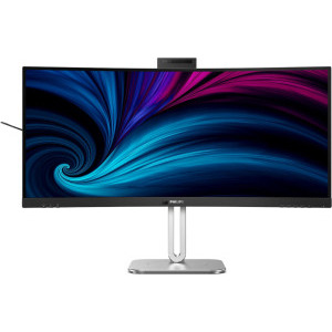 Monitor LED Philips 34B2U6603CH Curbat 34 inch UWQHD VA 4 ms 120 Hz Webcam Thunderbolt HDR