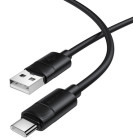 Cablu de date / adaptor Borofone BX123, USB Male la USB-C Male, 36 W, 1 m, Black