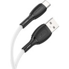 Cablu de date / adaptor Borofone BX86, USB Male la USB-C Male, 1 m, White