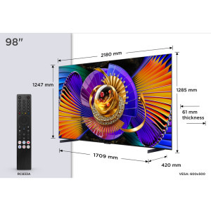 TCL Smart TV SQD-MiniLed 98C7L Seria C7L 248cm 4K UHD HDR