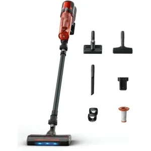 Rowenta X-Force 8.80 Animal RH1871E0, vertical, 250W, Negru/Rosu