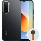 Smartphone Xiaomi Redmi A7 Pro, 128GB, 4G RAM, Dual SIM, 4G, Tri-Camera, Black + Woven Strap Ring Stand