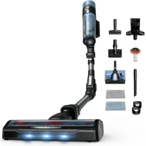 Rowenta X-Force Flex 10.80 Aqua RH7AD5E0, vertical cu mop, 300W, 0.44L, Negru/Albastru