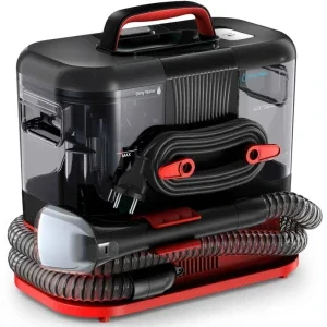 Rowenta Clean It IN5012F0, cu spalare, 400W, 1.5L, Negru/Rosu