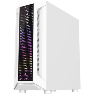 Gaming ZMEU Plus Alb, AMD Ryzen 5 PRO 8600G 4.3GHz, 16GB DDR5, 500GB SSD, Radeon 760M with Ryzen AI, Iluminare RGB