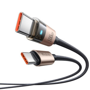 Mcdodo USB-C Male la USB-C Male, 100W, 1.2m,  Desert Gold