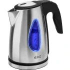 Fierbator ECG RK1740, 2000W, 1.7L, Inox/Negru