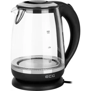 ECG RK2080, 2200W, 2L, Negru/Inox