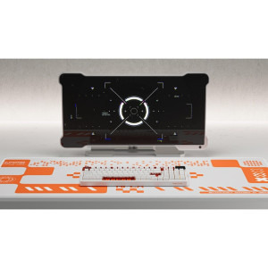 QwertyKey 100 Apex RGB White Liniar Prelubrifiat V2 Switch Mecanica