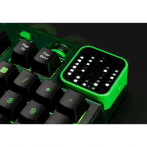 QwertyKey 100 Matrix RGB Black Liniar Prelubrifiat V2 Switch Mecanica