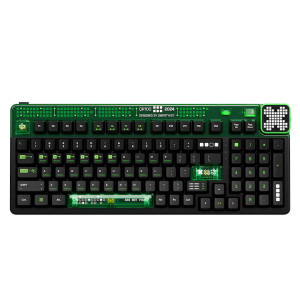 QwertyKey 100 Matrix RGB Black Tactil Prelubrifiat V2 Switch Mecanica
